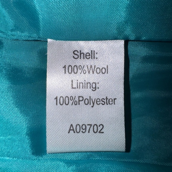 Appleseeds Teal Women's peacoat. Size 12P. GUC. - Picture 8 of 9